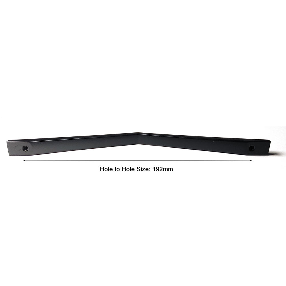 NNEDSZ 192MM Black Zinc Alloy Kitchen Nickel Door Cabinet Drawer Handle Pulls