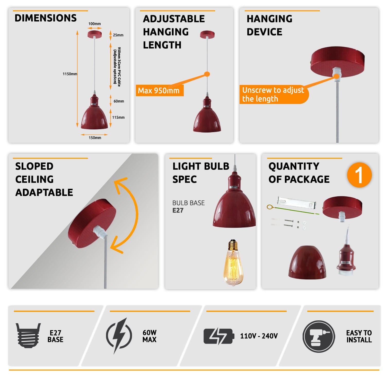 Industrial Pendant Lighting ~4033-2