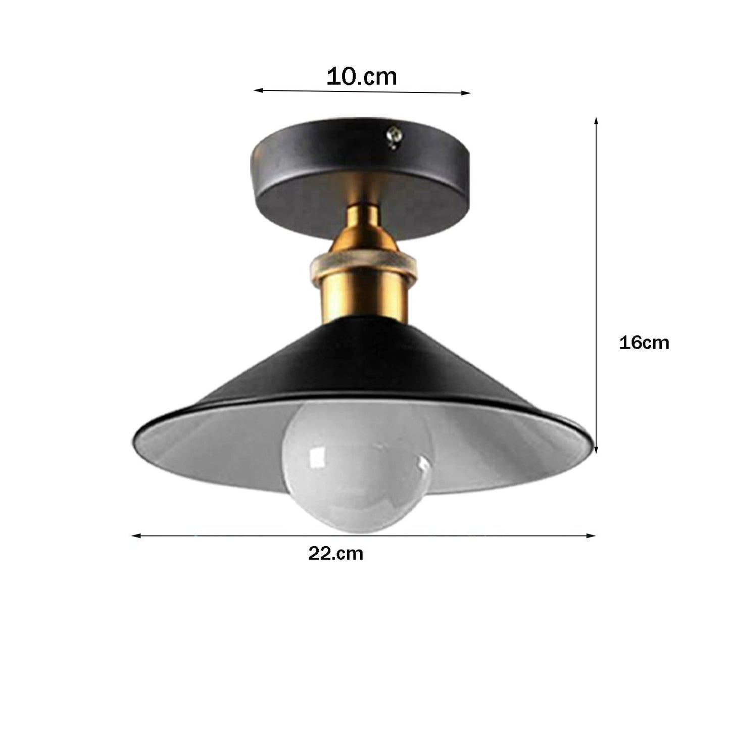 Ceiling Light Round Cone Down Lights Bathroom Kitchen Living Room Ceiling Lamp~1349-3