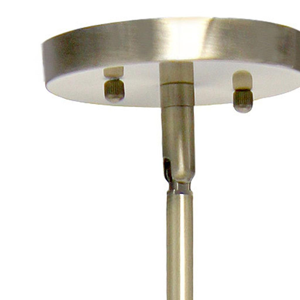 Antiqued Brass Cylinder Iron Ceiling Light With Antiqued Brass Shades-3
