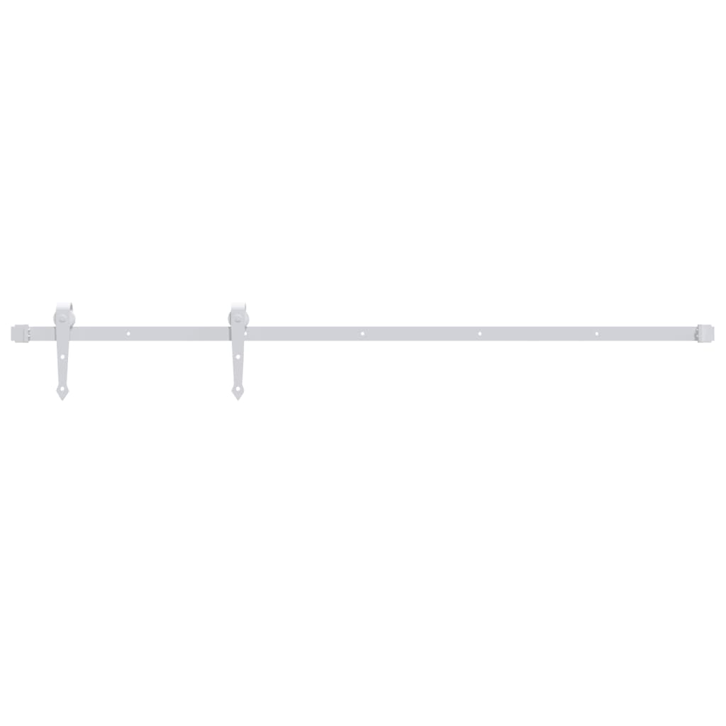 NNEVL Sliding Door Hardware Kit 183 cm Steel White-1