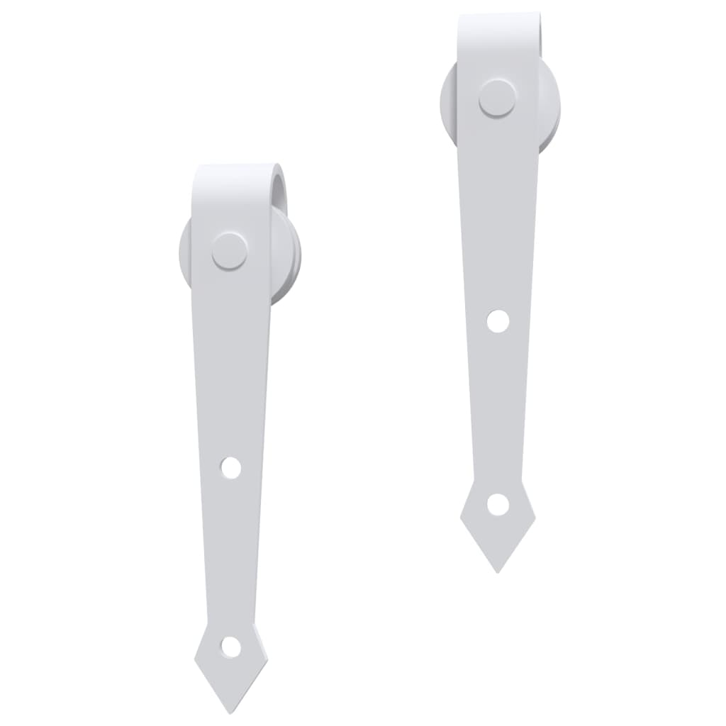 NNEVL Sliding Door Hardware Kit 183 cm Steel White-4