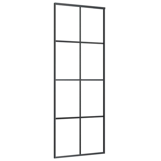 NNEVL Sliding Door with Hardware Set 76x205 cm ESG Glass&Aluminium