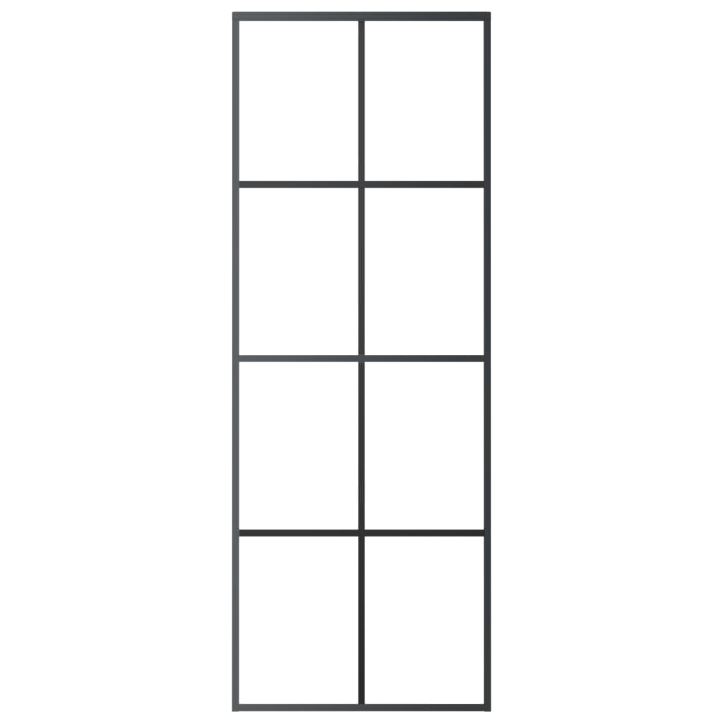 NNEVL Sliding Door with Hardware Set 76x205 cm ESG Glass&Aluminium