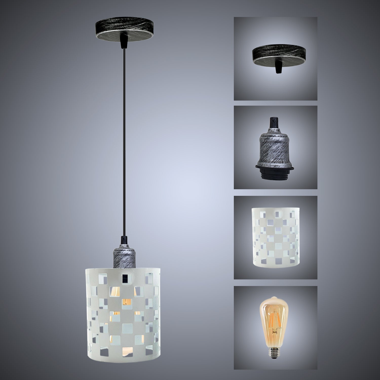 Bathroom Pendant Lighting in Cage style ~3438-1