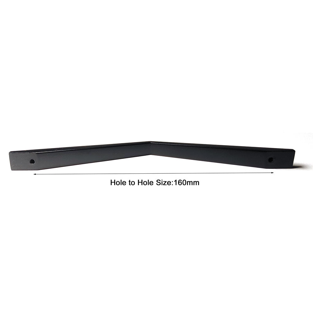 NNEDSZ 160MM Black Zinc Alloy Kitchen Nickel Door Cabinet Drawer Handle Pulls
