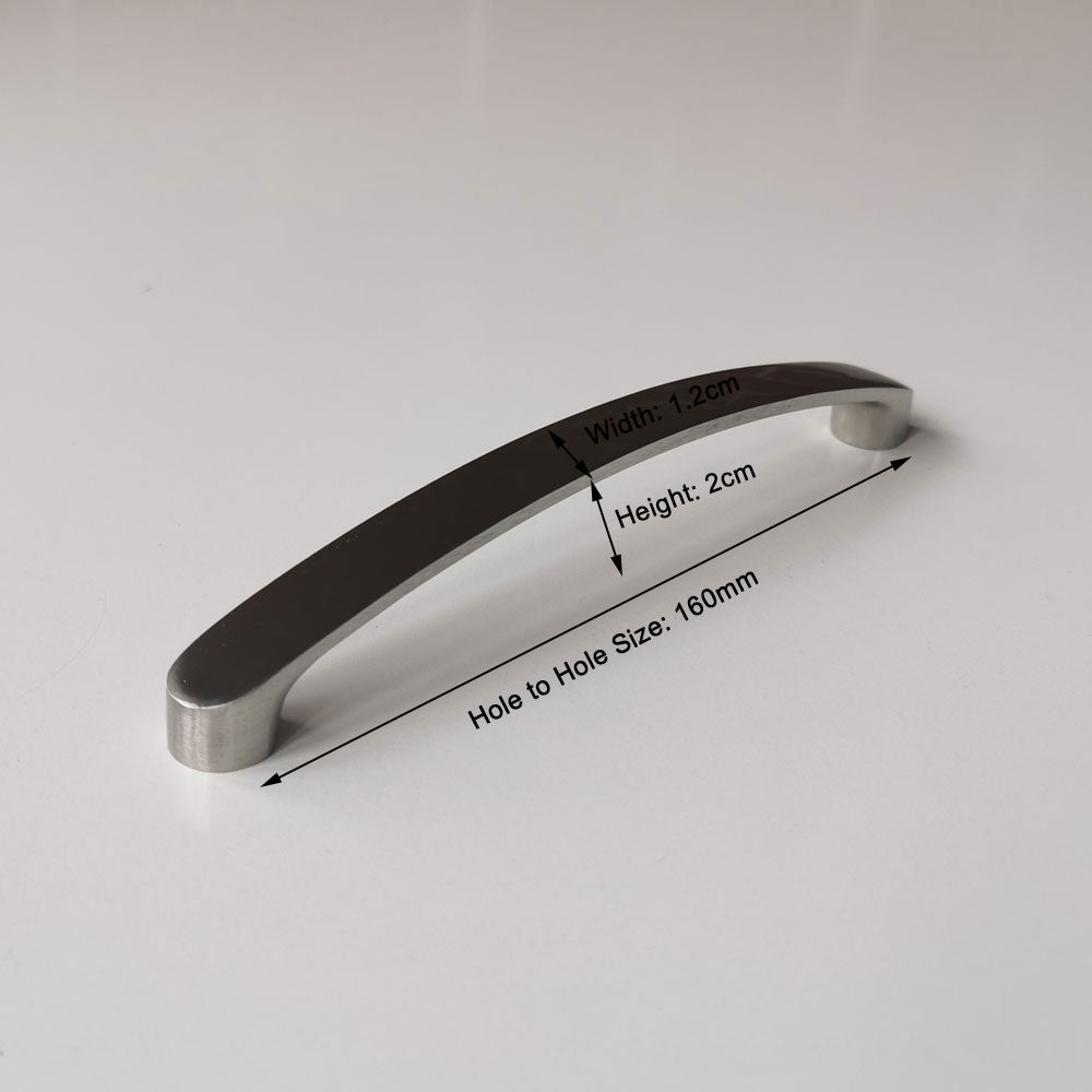 NNEDSZ Brushed Nickel Kitchen Door Cabinet Drawer Handle Pulls 160MM