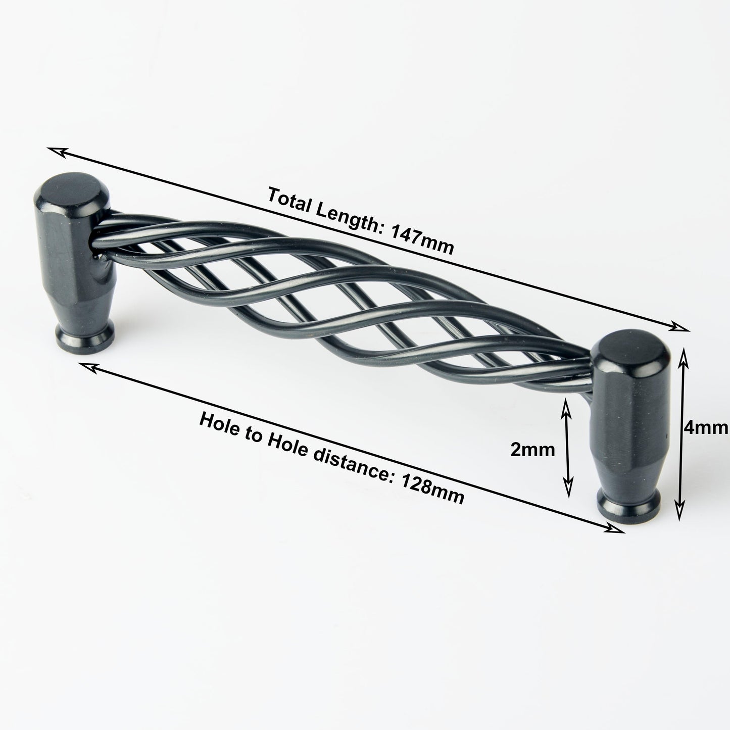NNEDSZ Iron-nickel alloy Kitchen Door Cabinet Drawer Handle Pulls 128mm