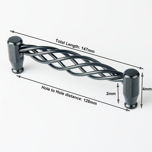 NNEDSZ Iron-nickel alloy Kitchen Door Cabinet Drawer Handle Pulls 128mm