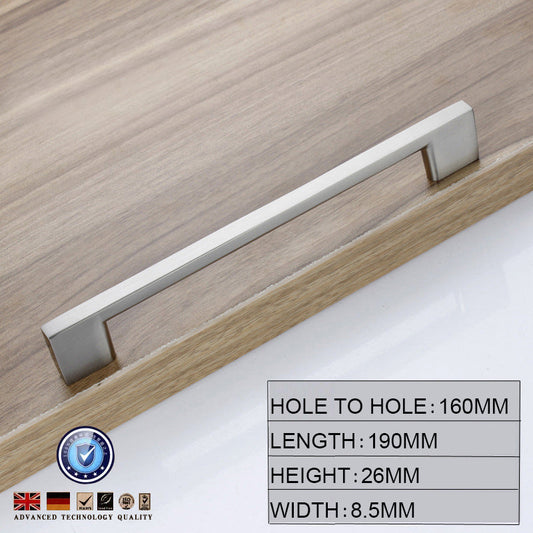 NNEDSZ Brushed Nickel Kitchen Door Cabinet Drawer Handle Pulls 160MM