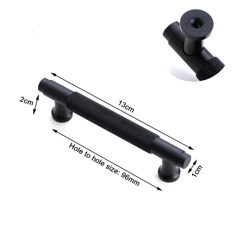 NNEDSZ Black Furniture Door Kitchen Cabinet Handle Handles Pull Pulls Cupboard 96mm