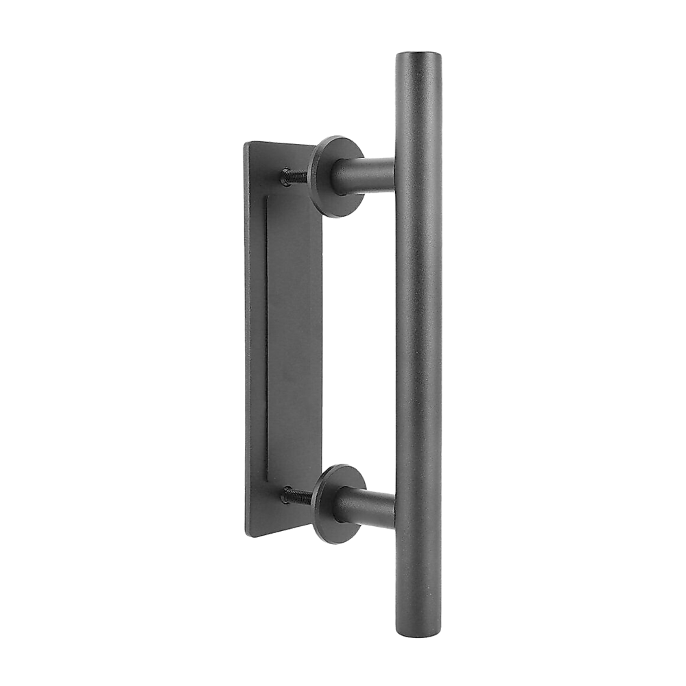 NNEDSZ Carbon Steel Door Handle & Flush Pull Wood Door Gate Hardware 12"-0