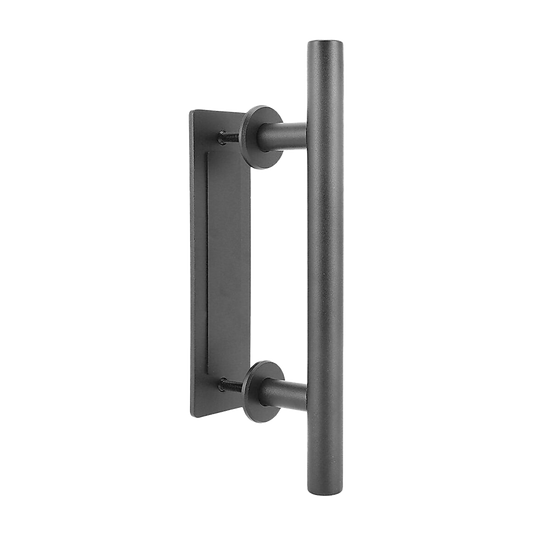 NNEDSZ Carbon Steel Door Handle & Flush Pull Wood Door Gate Hardware 12"-0