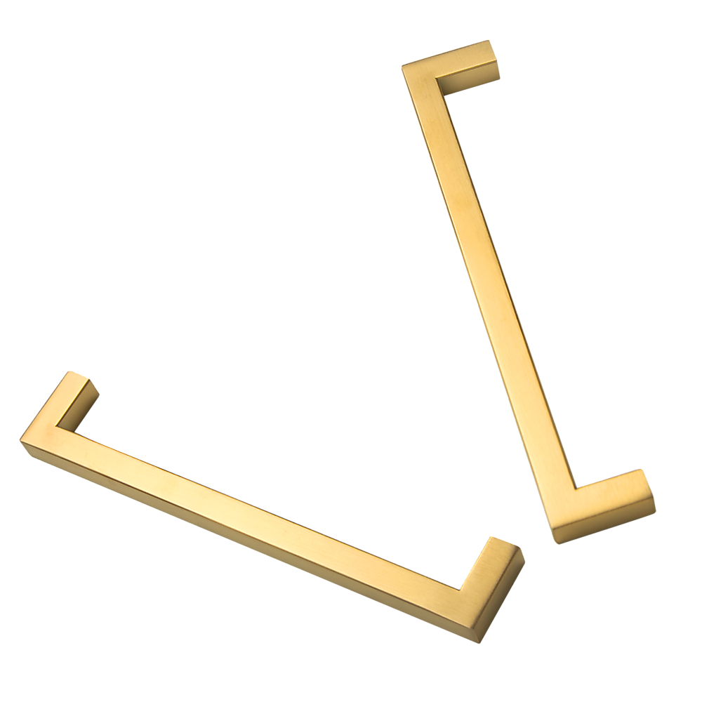 NNEDSZ 15 x Brushed Brass Drawer Pulls Kitchen Cabinet Handles - Gold Finish 192mm