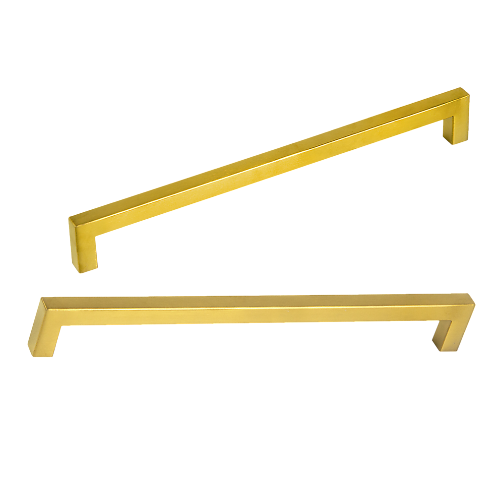 NNEDSZ 15x Brushed Brass Drawer Pulls Kitchen Cabinet Handles - Gold Finish 256mm