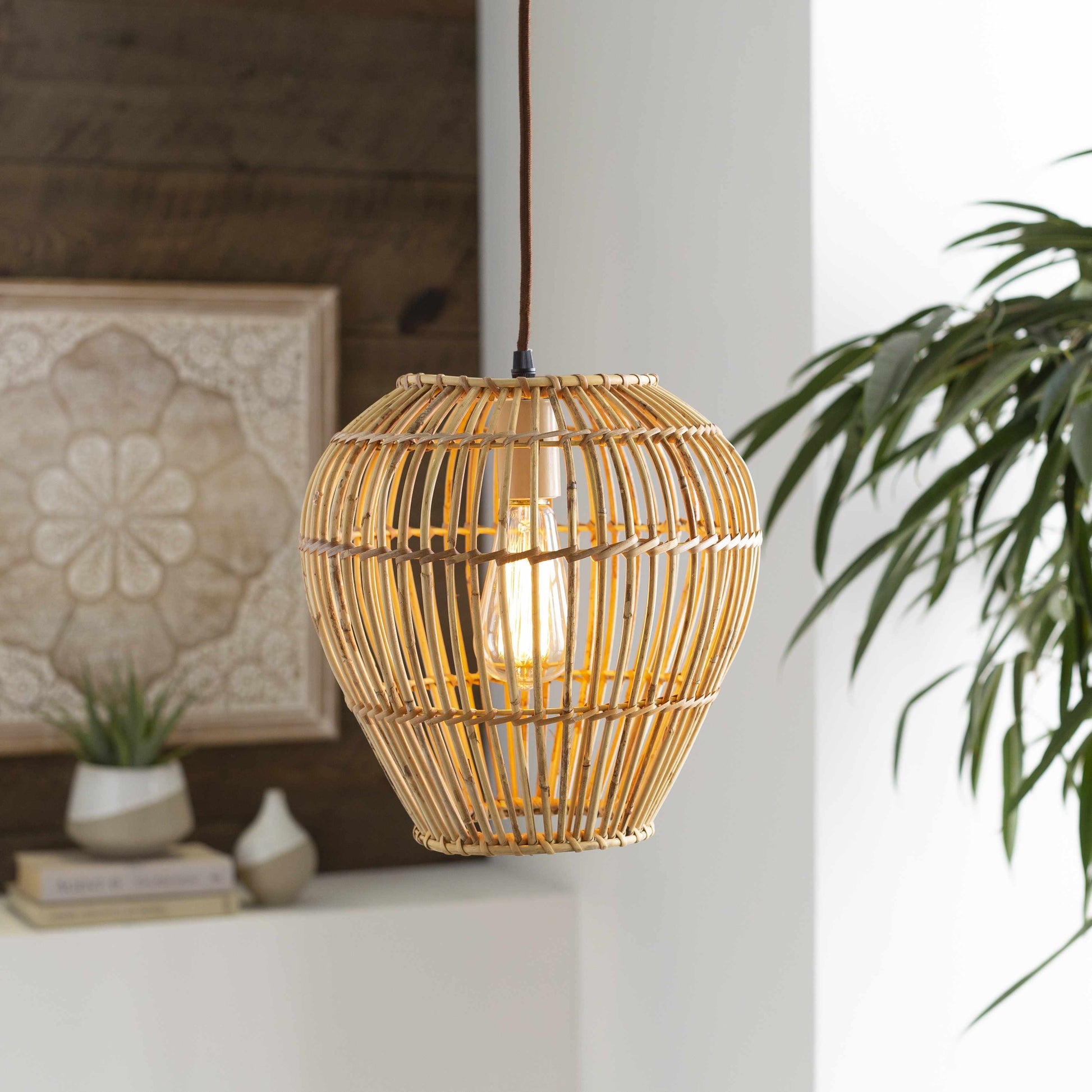 Unionport Rattan Ceiling Lighting-1