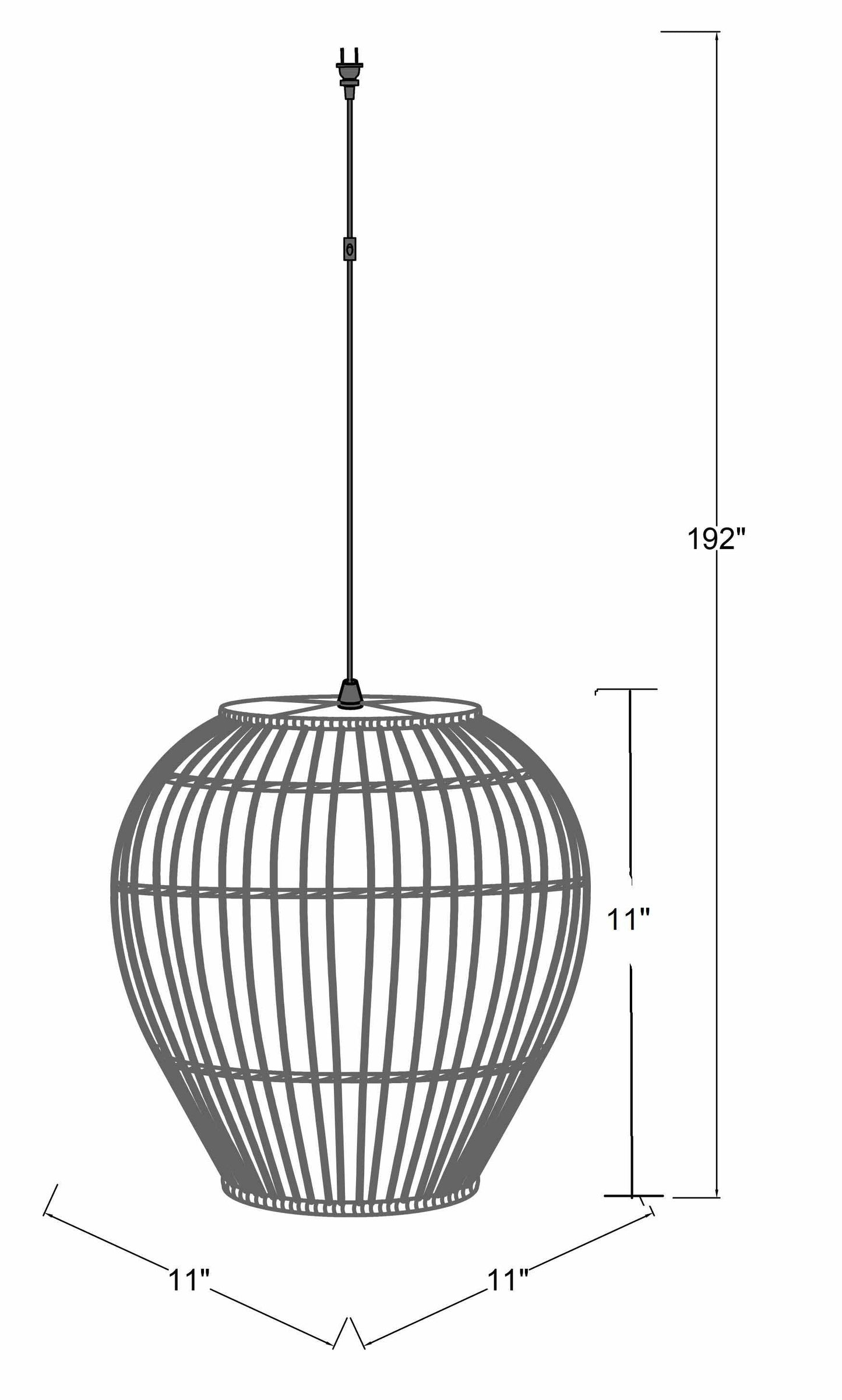 Unionport Rattan Ceiling Lighting-4