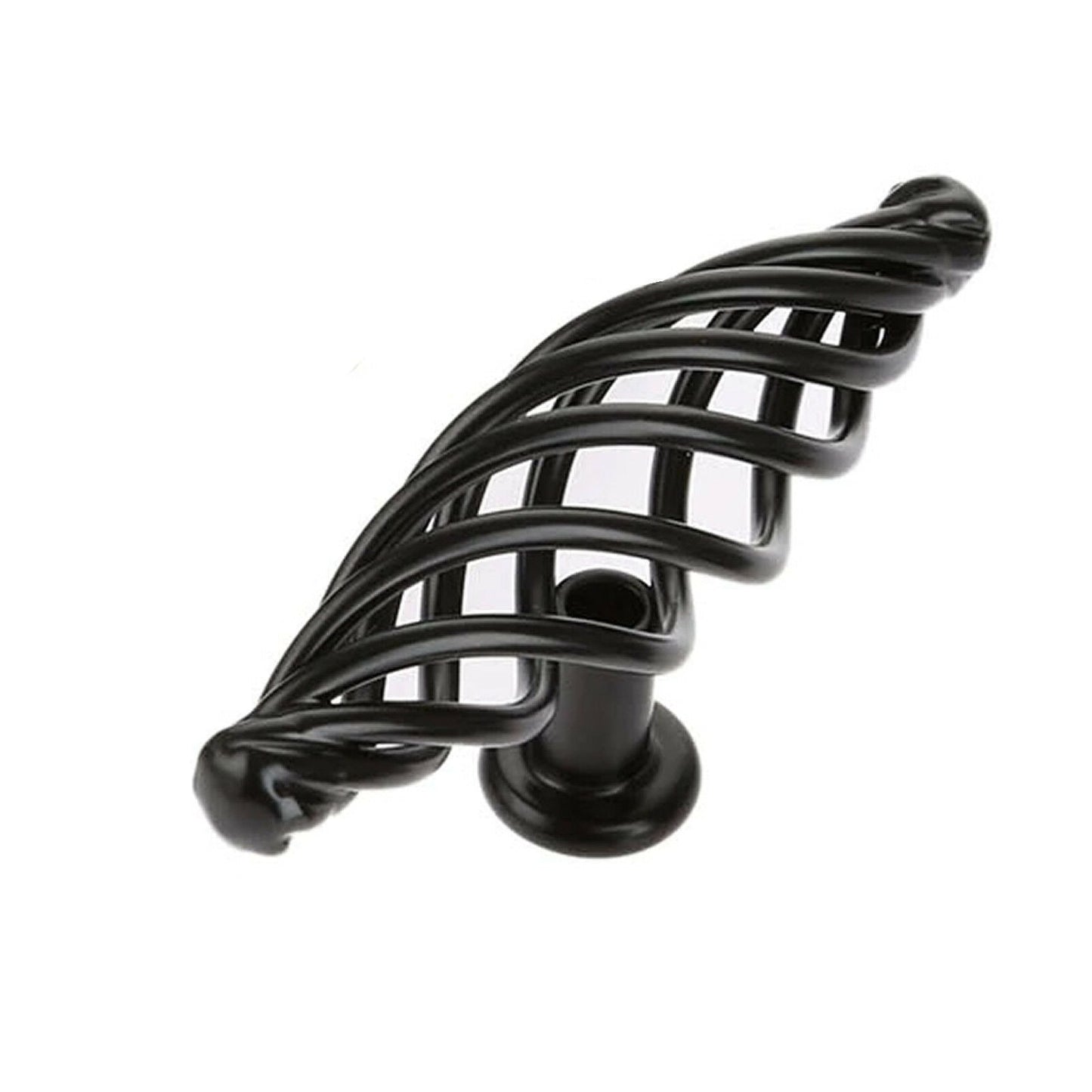 Vintage Black  Cabinet  Kitchen Birdcage Furniture Handles pulls ~2416